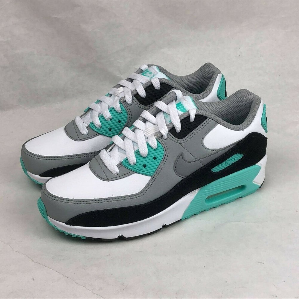 Nike Air Max 90 LTR GS Sneakers White/Green - Picture 5 of 12